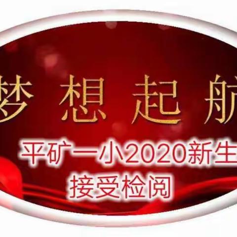 梦想扬帆，风好起航——平矿一小2020一年级新生常规检阅纪实