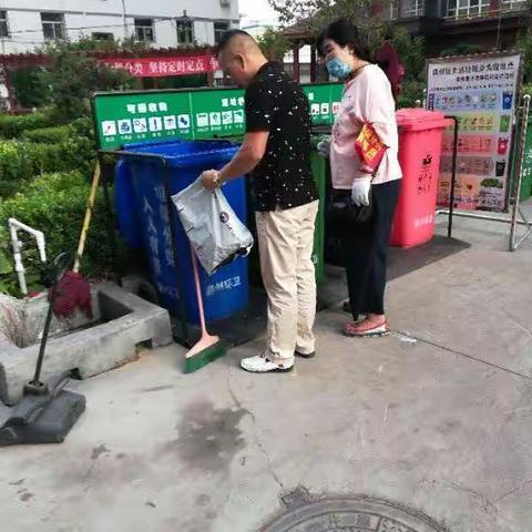 西街街道火车站社区垃圾分类工作动态