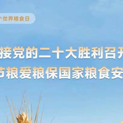 “保障粮食供给 端牢中国饭碗”——庆云县云龙小学世界粮食日、全国粮食安全宣传周活动