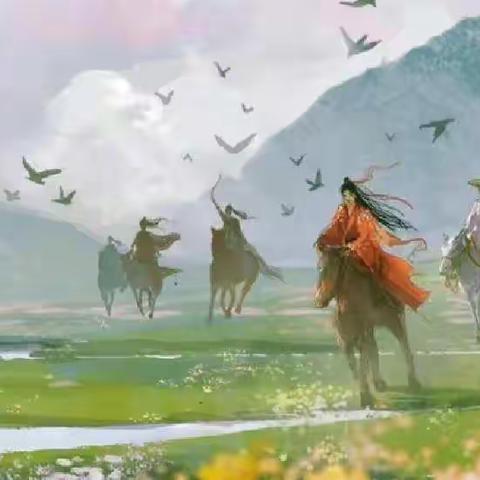 晨辉蔚然，云鹤九霄
