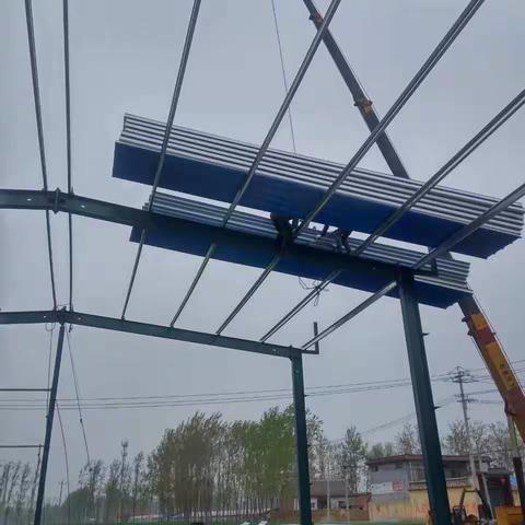 滨河4月10号扶贫车间建设情况