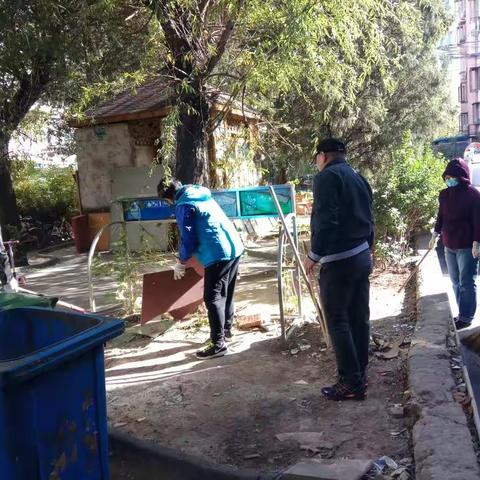 八北社区开展环境整治活动