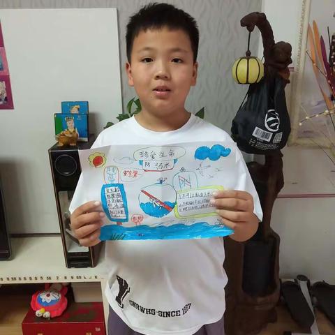 珍爱生命，预防溺水——许昌市八一路小学四一班第五雏鹰小队假期安全教育