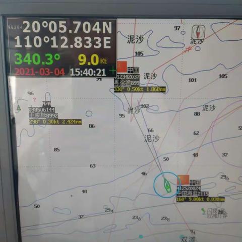 海口市综合行政执法局海洋和渔业行政执法支队参加2021年全国两会期间粤桂琼三省联合巡护海底电缆行动第二日