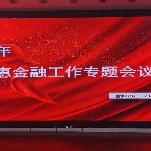 倍道兼行笃行不怠——丽水分行召开二季度普惠金融专题会议