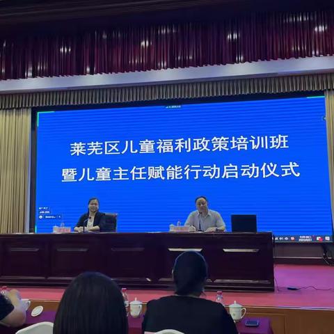莱芜区举办儿童福利政策培训班暨儿童主任赋能启动仪式