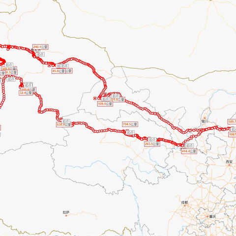 一路向西——《新疆行》结束篇、车窗外面流过的景观