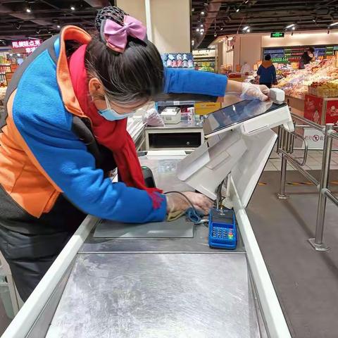 收银区清洁卫生图片