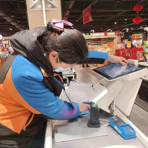 收银区清洁卫生图片