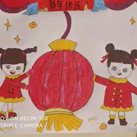 巧手绘新春，欢喜过大年 。         【黄陀小学】2022年第九期