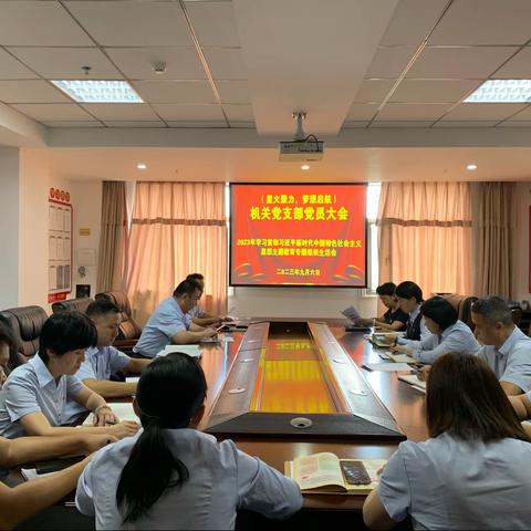 机关党支部组织开展学习贯彻习近平新时代中国特色社会主义思想主题教育专题组织生活会