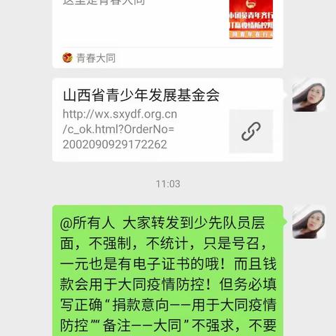 云冈区新胜三小【六三】中队——众志成城，抗击疫情，有你有我