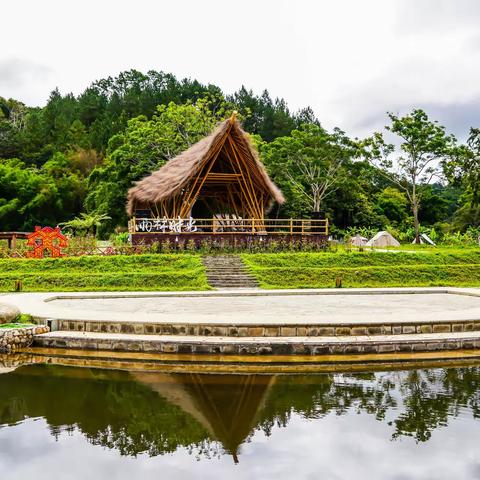 海口百辆新能源车自驾活动走进五指山毛纳村