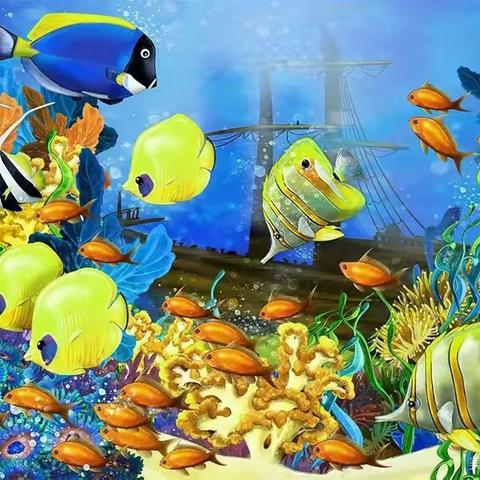 美术活动——《海底世界》