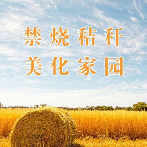 新甸镇关于秸秆禁烧倡议书