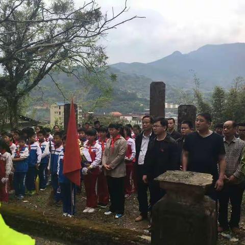 芦芝大深小学清明节祭扫活动