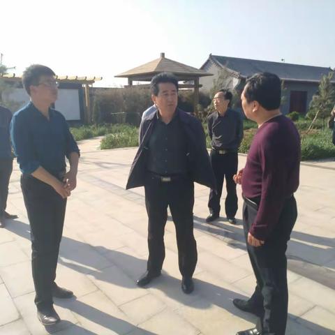4月19日下午，市委改革办副主任王建中、董志中一行到广平调研