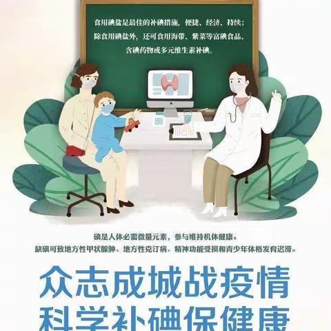 2020年春季预防碘缺乏病宣传书