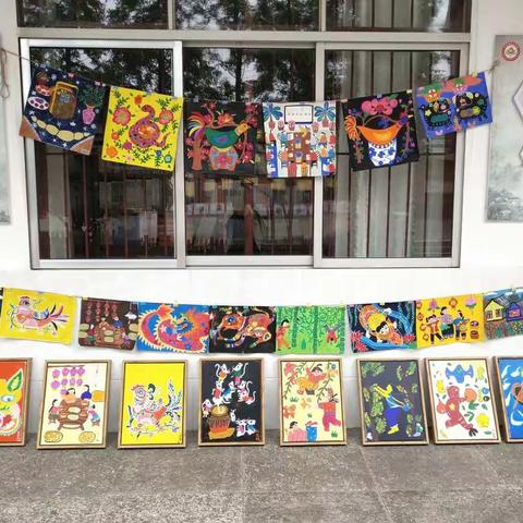 源南学校举行“迎接建国70周年暨庆六一”学生书画展