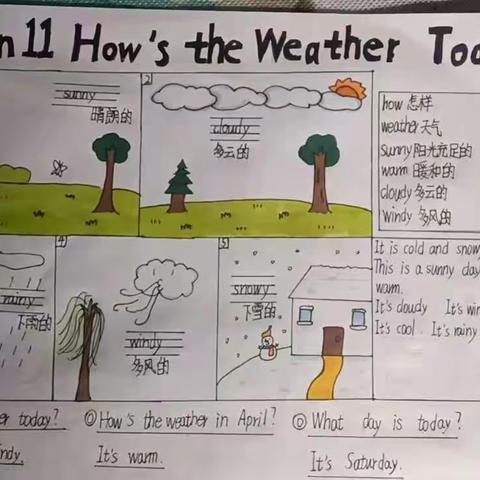 稻地镇第二小学四年级英语特色作业