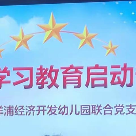 洋浦幼儿园联合党支部学习党史教育启动部署会