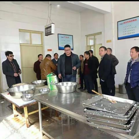 兄弟学校来我校食堂参观视察