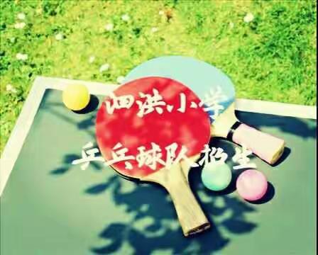 泗洪小学乒乓球队招生简章