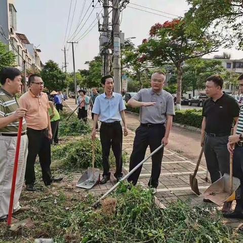 临高开展“四爱”环境卫生集中大整治活动