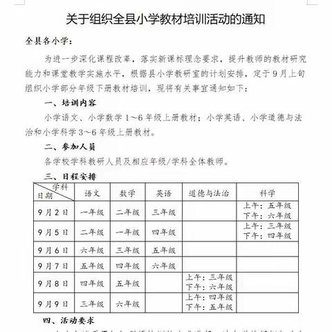 秋风来，心先行——芍药山中心小学四年级语文教材培训