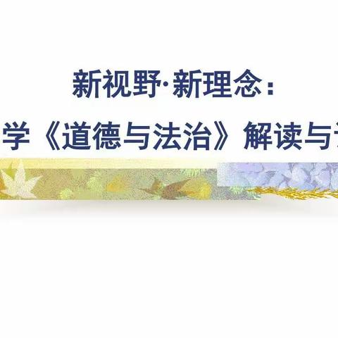 道法教研员讲座