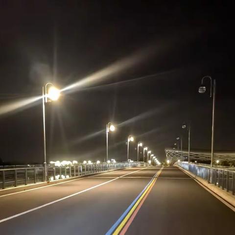 夜骑明湖观月