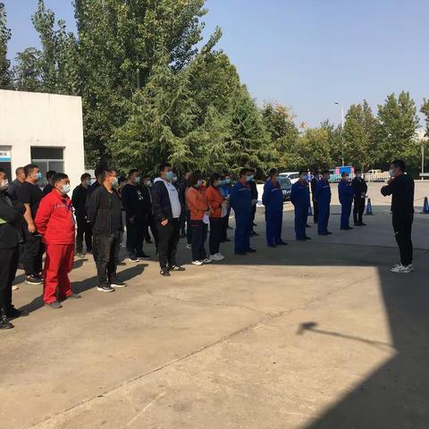 兖州公司举办区加油站防疫现场标准化观摩会