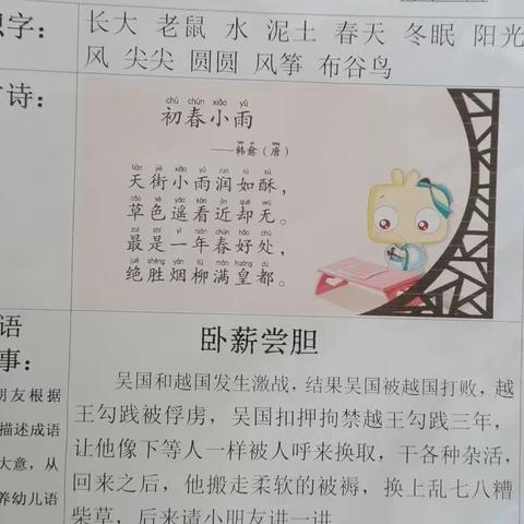 中班今日教学反馈