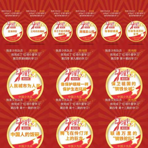 四（三)中队周炜翔2022年暑假少先队实践活动