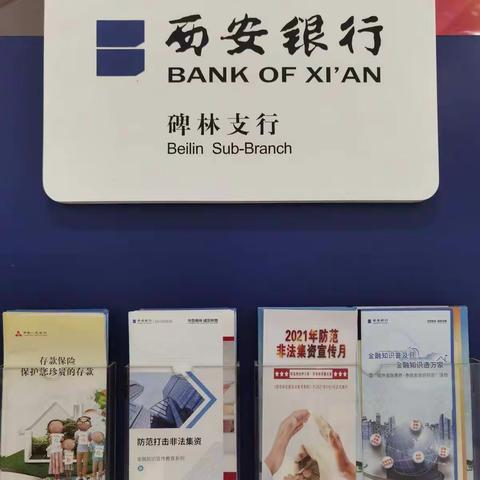 西安银行碑林支行营业室开展“学法用法护大家，防非处非靠大家”宣传活动