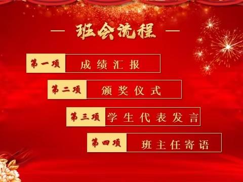 砥砺前行，不负韶华———高一八班第一次联考表彰主题班会