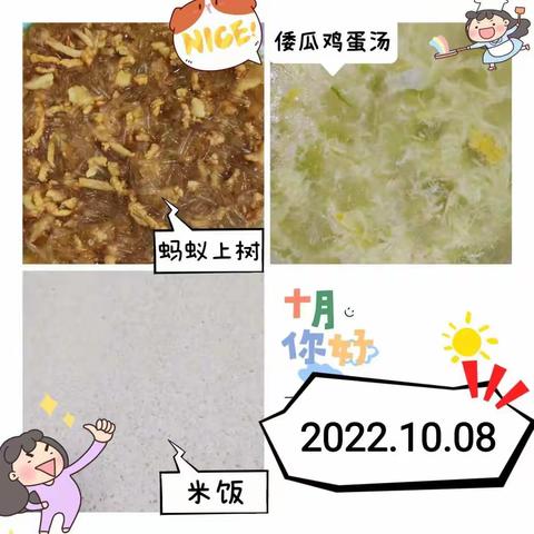 沂水县第三实验中学幼儿园 2022年10月8日—10月21日             幼儿营养食谱