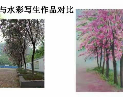 《春天的畅想》校园风景写生