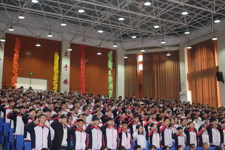 乐安中学隆重举行冲刺中考80天动员大会！！！