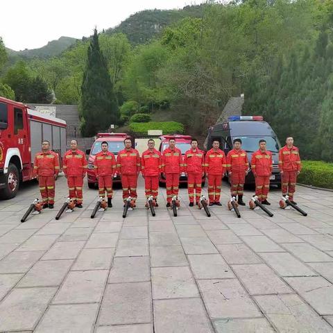 涉县森林草原救援大队保驾护航娲皇三月庙会顺利举行