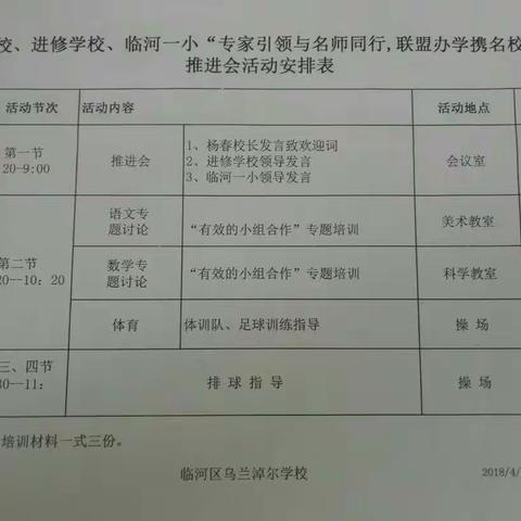 教师进修学校2018年进校下乡培训工作剪影汇报