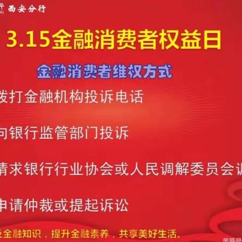 伟丰花园社区支行3.15金融消费者权益保护日宣传