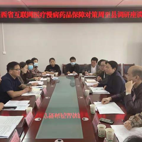 陕西省互联网医疗慢病药品保障对策周至县调研座谈会在县卫健局召开