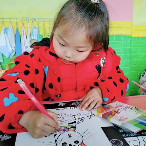 乐天幼儿园神墨绘画班开课啦！！！