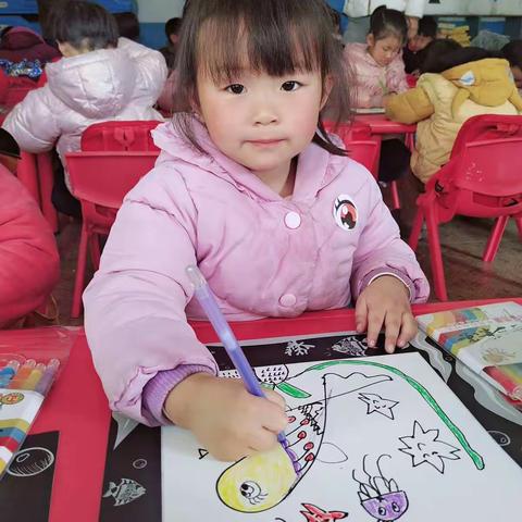 新星幼儿园神墨绘画班开课啦