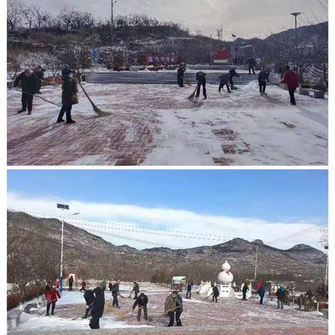 【柳埠街道】齐心协力扫积雪  不畏严寒暖人心