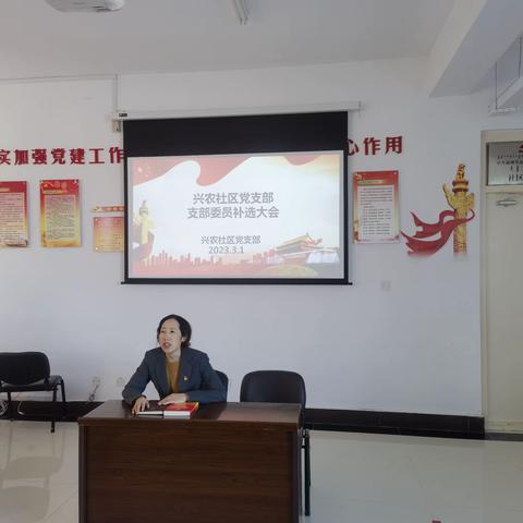 兴农社区党支部优化班子结构夯实基层堡垒