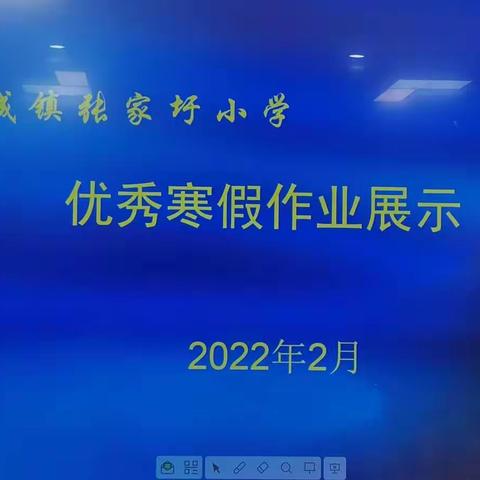 穿城镇张家圩小学                     ——作业“消消乐”之优秀寒假业展示