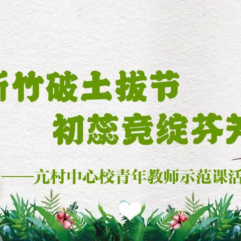 新竹破土拔节，初蕊竞绽芬芳——亢村中心校青年教师课堂教学展示活动