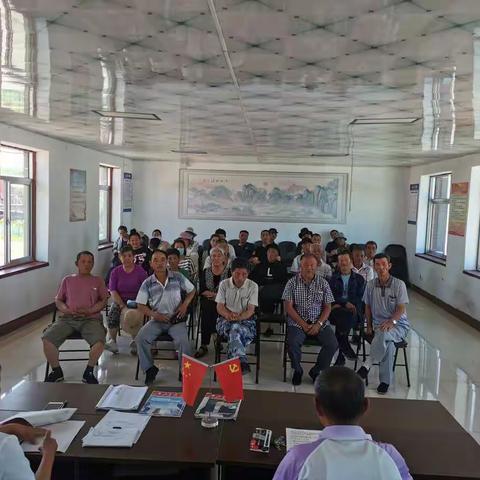 建党99周年哈达镇小寨子村党日活动